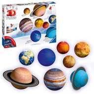 Ravensburger 11668 3D Puzzle Solar System, Multicolor