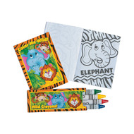 Zoo-Jungle Animal Coloring Sets (12 Sets) [Toy]