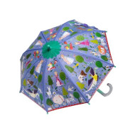 Floss & Rock Fairy Tale Colour Changing Kids Umbrella, 23.6 Inch, Multicolor