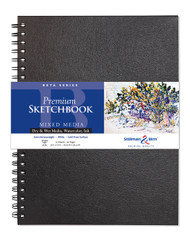 Stillman & Birn Beta Series Wirebound Sketchbook, 9" x 12", 270 gsm (Extra Heavyweight), White Paper, Cold Press Surface