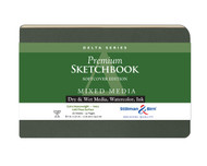 Stillman & Birn Delta Series Softcover Sketchbook, 8.5" x 5.5", 270 GSM (Extra Heavyweight), Ivory Paper, Cold Press Surface