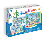 Sentosphere Aquarellum Large - Dolphins - Arts and Crafts Watercolor Paint Set