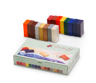 Encaustic Art The Original - ENRICHMENT SELECTION Set of 16 - Encaustic Wax Block Colors -Beeswax For Encaustic Art Supplies -Non-Toxic, Handcrafted in Germany