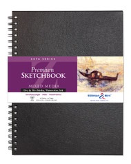 Stillman & Birn Zeta Series Wirebound Sketchbook, 9" x 12", 270 gsm (Extra Heavyweight), White Paper, Smooth Surface
