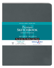 Stillman & Birn Epsilon Series Softcover Sketchbook, 8" x 10", 150 GSM (Heavyweight), White Paper, Smooth Surface