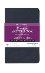 Stillman & Birn Zeta Series Softcover Sketchbook, 5.5" x 8.5", 270 GSM (Extra Heavyweight), White Paper, Smooth Surface