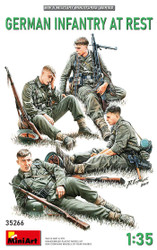 Miniart 35266-1/35 German Military Infantry at Rest, Scale Model WWII