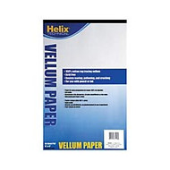 Helix Vellum Paper Pad for Art Sketching and Tracing, White Translucent, 100% Rag, 11 x 17 Inches, 50 Sheets (37106)