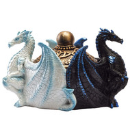 Pacific Giftware Dual Yin Yang Dragons Decorative Trinket Jewelry Box 5.75"