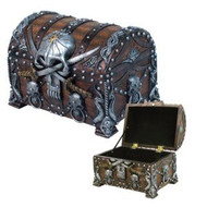Pacific Trading Pirates Treasure Chest Trinket/Mini Jewelry Box