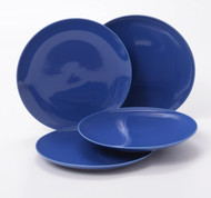 O-Ware Simply Blue Stoneware 8 Inch Salad Luncheon Plate, Set of 4