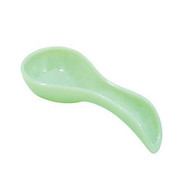 Tablecraft Glass Spoon Rest, 8 x 3.5 x 1.25, Green