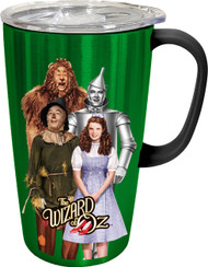 Spoontiques - Stainless Steel Travel Mug with Handle - 18 oz Capacity - Wizard Oz Stainless Travel Mug