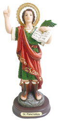 Love's Gift. San Pancracio Statue Catholic. Saint Pancras of Rome Pancratius Sculpture (8 Inch)