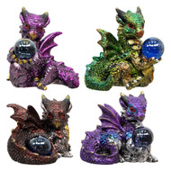 Kheops Baby Dragons with Orb (Set of 4)