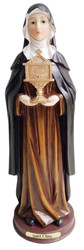 Saint Clare Statue Santo Clair Estatua (8 Inches)