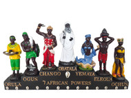 7 African Powers Statue 13 Inch Seven African Powers Estatua Orisha Statues Black Saints Sculpture