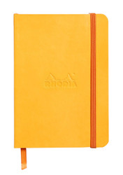 Rhodia Rhodiarama SoftCover Notebook - 72 Lined Sheets - 4 x 5 1/2 - Yellow Cover