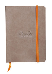 Rhodia Rhodiarama SoftCover Notebook - 72 Dots Sheets - 4 x 5 1/2 - Taupe Cover