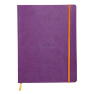 Rhodia Rhodiarama SoftCover Notebook - 80 Lined Sheets - 9 3/4 x 7 1/2 - Purple Cover (117510C)