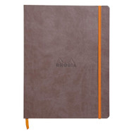 Rhodia Rhodiarama SoftCover Notebook - 80 Lined Sheets - 9 3/4 x 7 1/2 - Chocolate Cover, 117503C