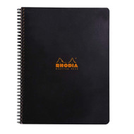 Rhodia Wirebound Meeting Book, A4+, Pre-Printed - Black