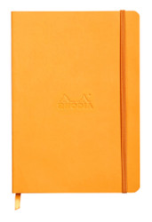 Rhodia Rhodiarama SoftCover Notebook - 80 Lined Sheets - 6 x 8 1/4 - Orange Cover