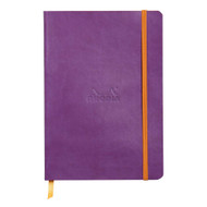 Rhodia Rhodiarama SoftCover Notebook - 80 Lined Sheets - 6 x 8 1/4 - Purple Cover