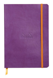 Rhodia Rhodiarama SoftCover Notebook - 80 Dots Sheets - 6 x 8 1/4 - Purple Cover