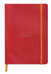 Rhodia Rhodiarama SoftCover Notebook - 80 Dots Sheets - 6 x 8 1/4 - Poppy Cover