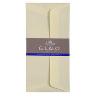 Lalo 46116L - Pack of 25 DL Lined Self-Adhesive Envelopes In French Laid Paper, Ivory