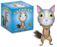 Mcphee Accoutrements Hilarious Hanging Hollow Cat Head Squirrel Feeder