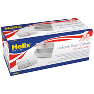 Helix Locking Prescription Drug Cabinet, Heavy-Duty Steel Construction, White (27050)