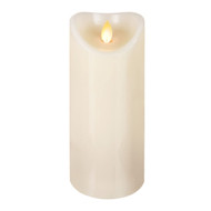 Ganz Home Dcor LED Flameless Wax Pillar Candle Ivory with Built in Timer (3"x8")