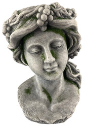 Red Carpet Studios Indoor/Outdoor Statue Planter, 9 x 14-Inch, Woman with Grapes