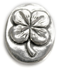 Basic Spirit 4 Leaf Clover / Good Luck Pocket Token (Coin) Handcrafted Pewter Home Lead-Free CN-32