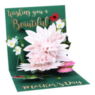 Up With Paper Pop-Up Treasures Mother's Day Greeting Card - Beautiful Wishes
