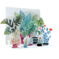 Up With Paper Pop-Up Treasures Greeting Card - Potted Plants