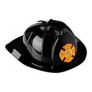 Dress Up America Unisex-Adult's Black Fire Helmet, One Size Fits