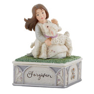 1st Reconciliation Gifts Girl's Lamb of God Decorative Keepsake Rosary Box, 4 1/2 Inch