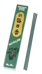 Morning Star Incense Cedarwood, 50 Sticks with Ceramic Incense Holder, Key Note: Cedarwood, Japanese Style Incense, Nippon Kodo