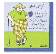 Humorous "Golf" Beverage Napkins