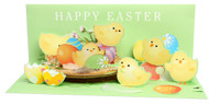 Up With Paper Pop-Up Panoramics Easter Greeting Card - Chicks