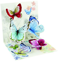 Up With Paper Pop-Up Treasures Greeting Card - Butterflies of Spring