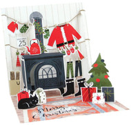Up With Paper Pop-Up Treasures Greeting Card - Midnight Tree