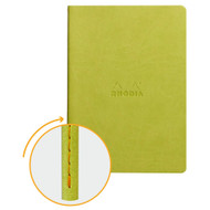 Rhodia Sewn Spine Notebook, A5, Dot - Anise Green