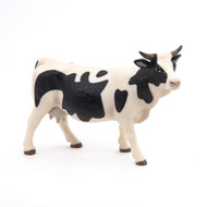 Papo Black and White Cow Figure, Multicolor