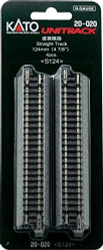 Kato 20-020 N Unitrack 124mm 4 7/8 Straight Track 4pcs