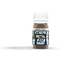 AK Interactive Xtreme Metal Brass Metallic Paint 30ml Bottle Model Kit Paint Car Plane