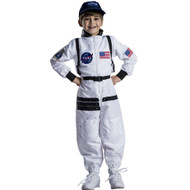 Dress Up America Astronaut Costume for KidsNASA White Spacesuit for Boys & Girl